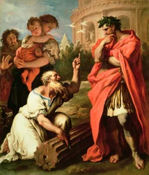 Tarquin der Ältere konsultiert Attus Nevius den Augur